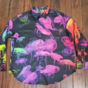 Robert Graham Jellies Neon Shirt Size 1XL